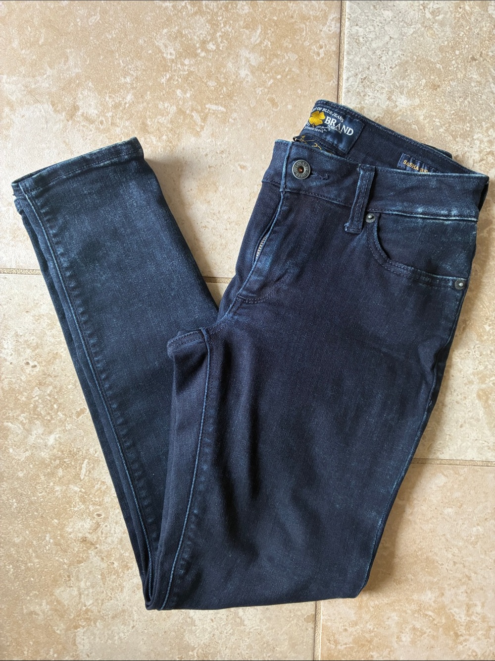 Lucky Brand Women’s SASHA SUPER SKINNY Dark Blue Jeans